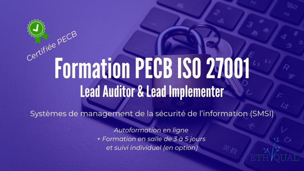 Formation ISO 27001 PECB et Ethiqual